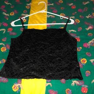 Lace crop top